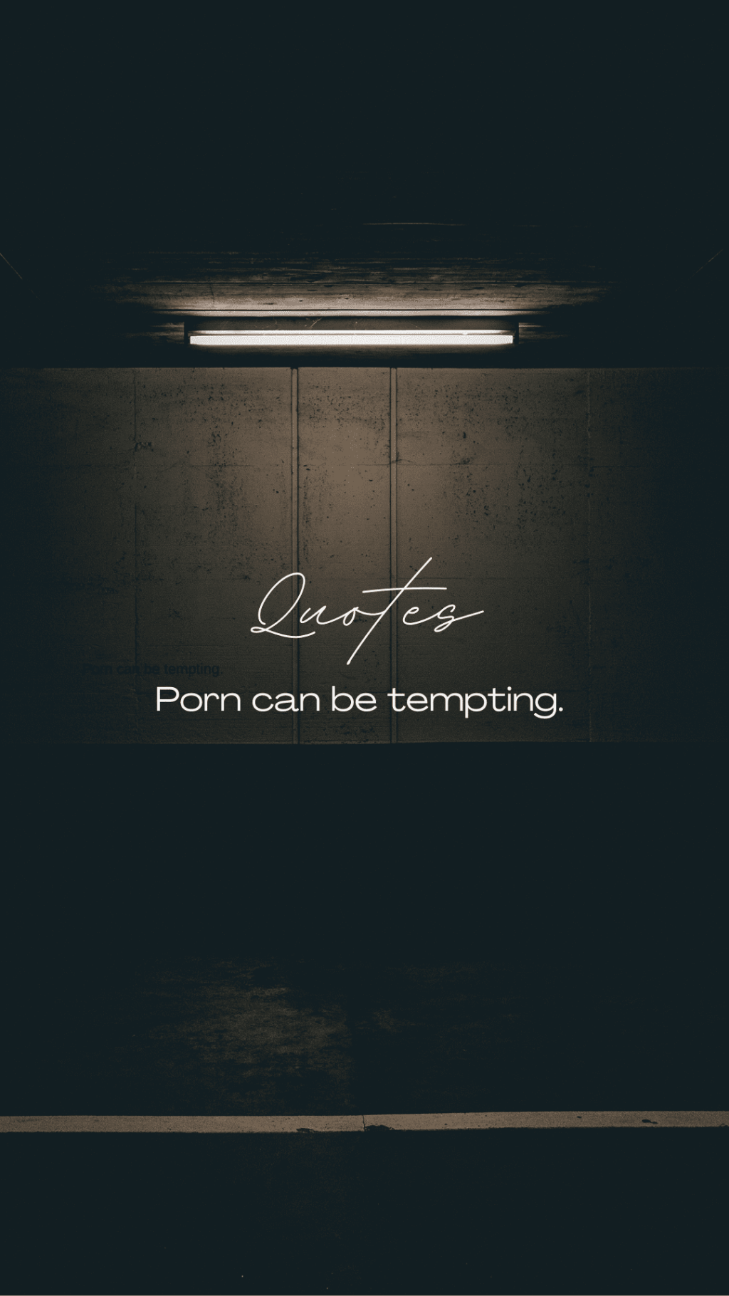 Porn can be tempting.&nbsp;(Quote)