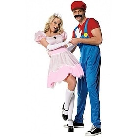 Level Up Your Halloween: Princess Peach & Super Brothers Cosplay Costumes for&nbsp;Couples