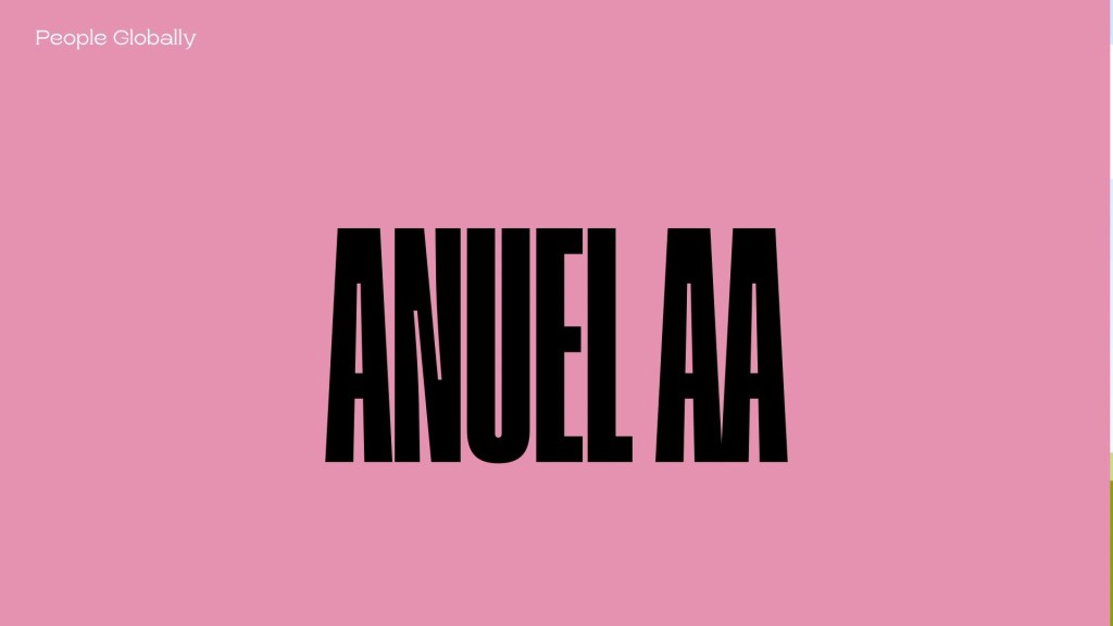 What is Anuel AA total number of monthly listeners on&nbsp;Spotify.