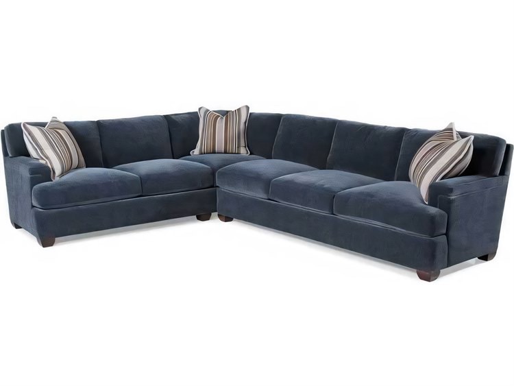 Hickory White Slade 2-Piece Blue Fabric Upholstered Sectional Sofa with LAF Corner&nbsp;Sofa