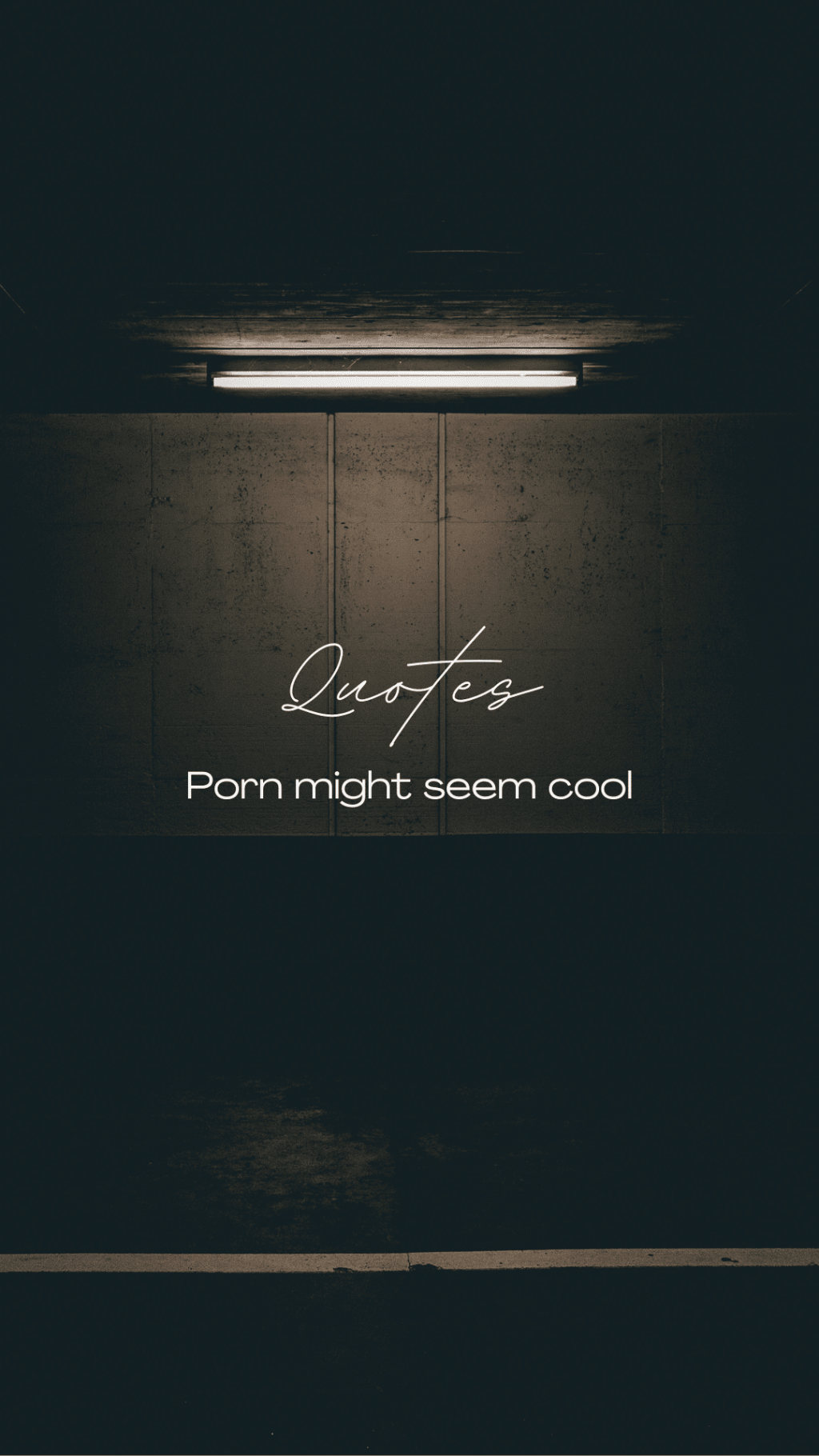 Porn might seem cool.&nbsp;(Quote)