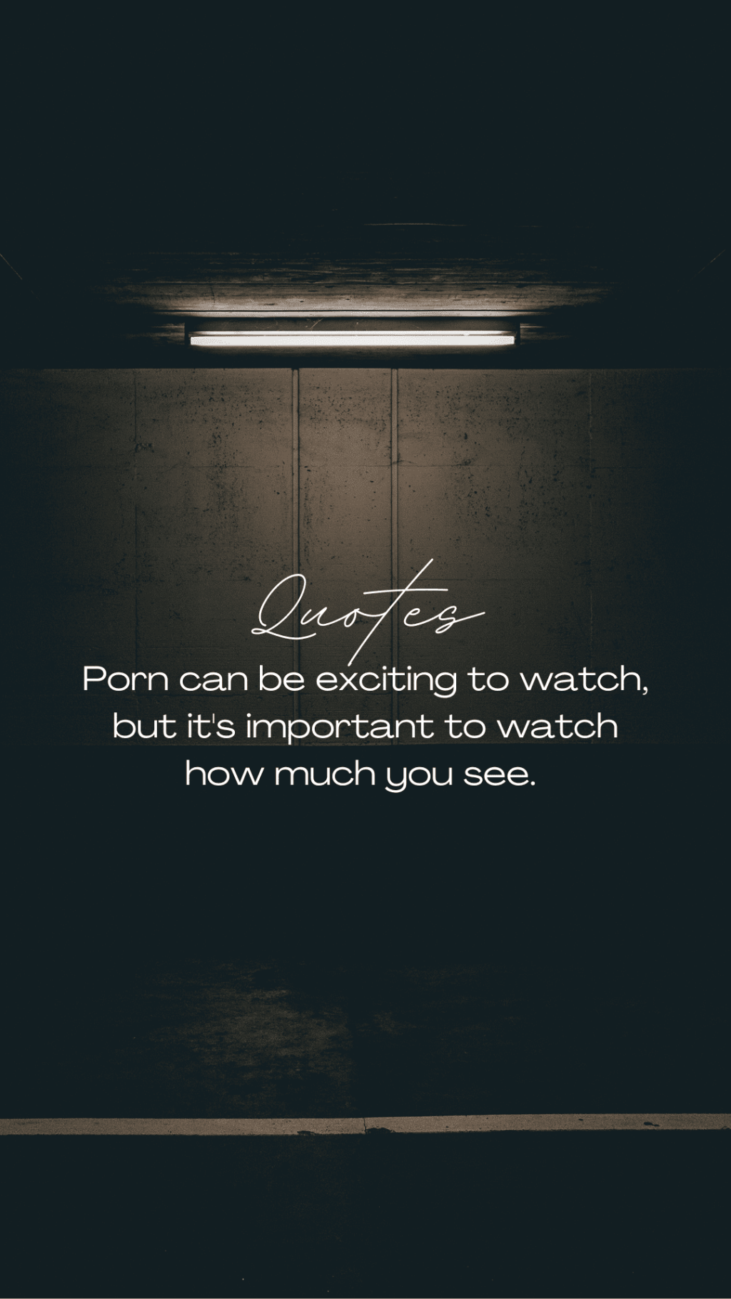 Porn can be exciting to watch, but it’s important to watch how much you see.&nbsp;(Quote)