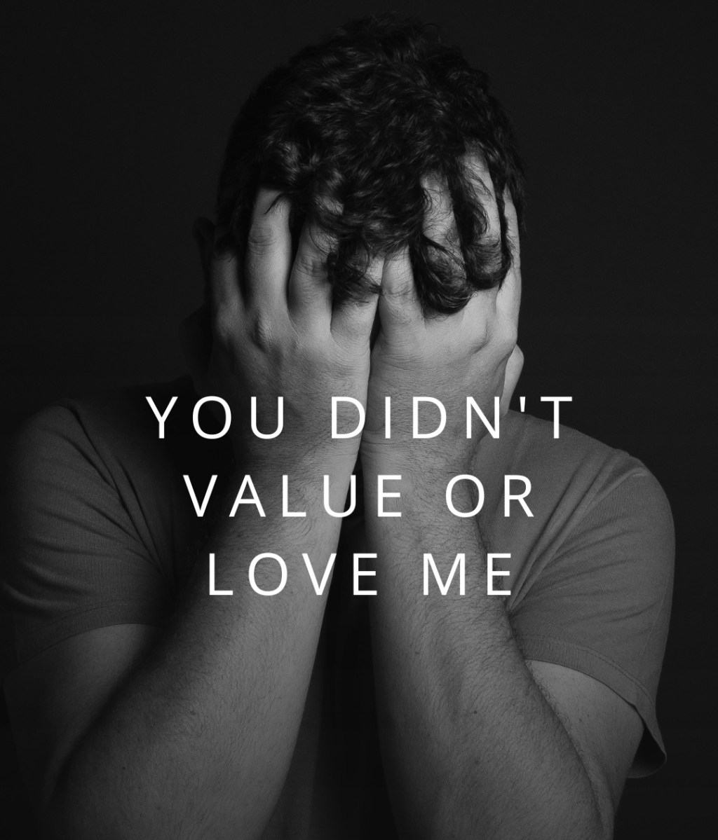 You didn’t value or love me; you preferred someone on your low&nbsp;level.