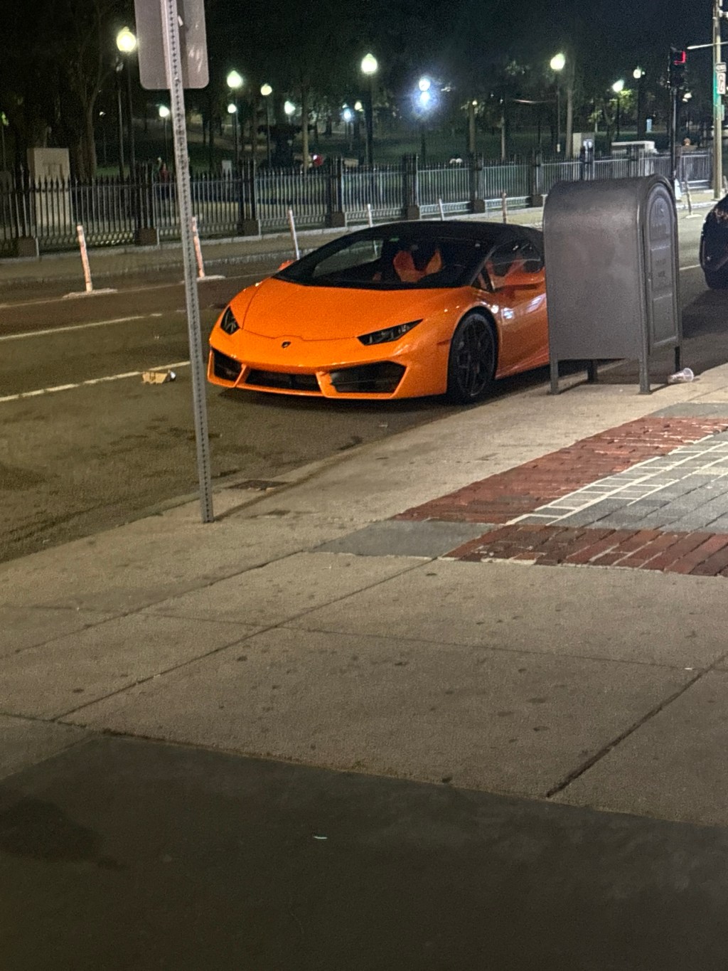 A Stunning Sight The Orange Lamborghini Huracán on Tremont&nbsp;Street