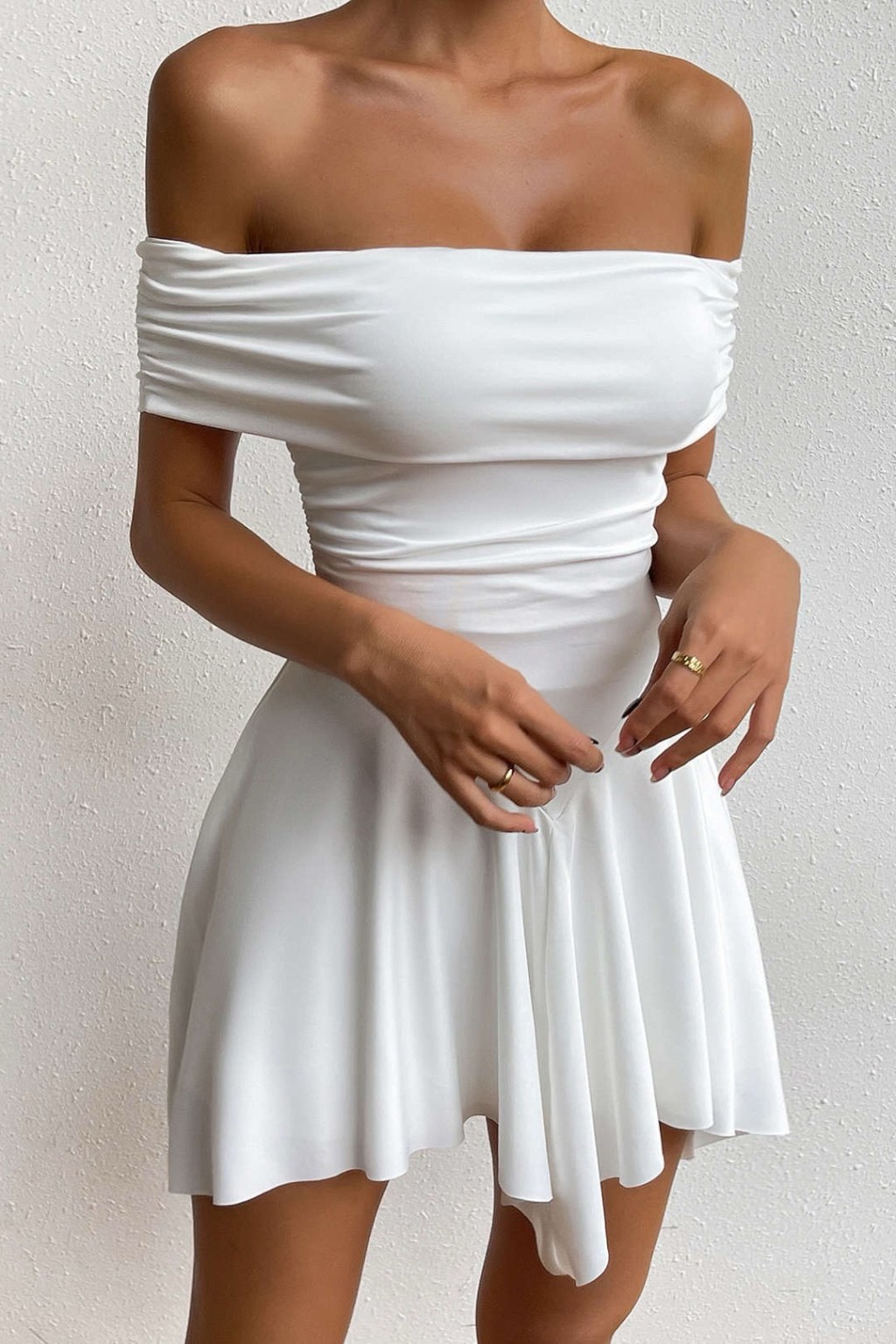 Trendy and Affordable: The $25 Solid Irregular Mini&nbsp;Dress