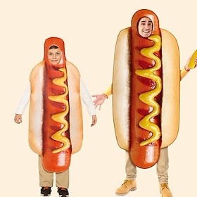 Funny Hot Dog Cosplay Costume for Groups &&nbsp;Families