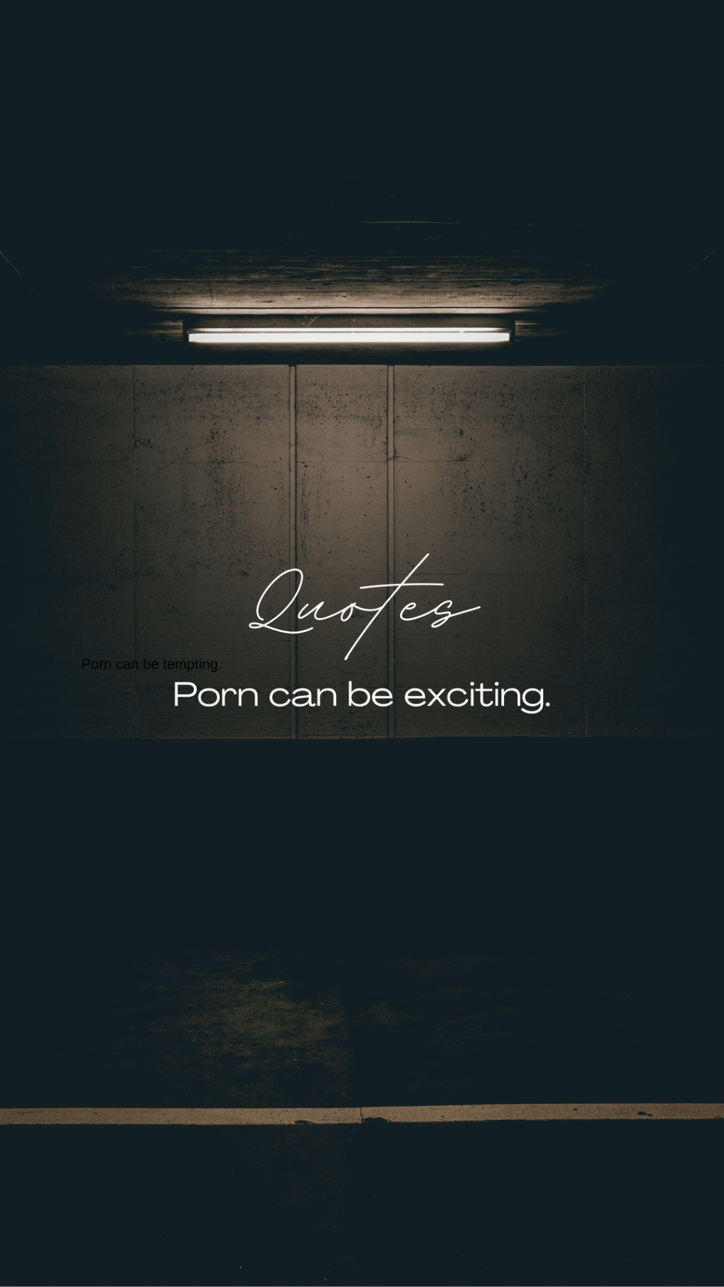 Porn can be exciting.&nbsp;(Quote)