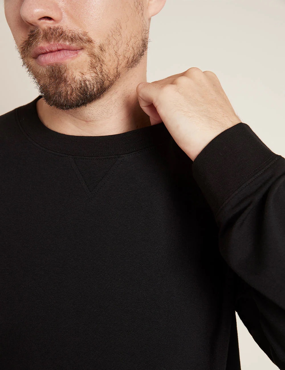 Weekend Mode Activated – Boody Men’s Crew Pullover in&nbsp;Black