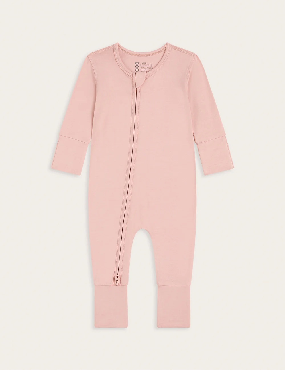 Sweet & Snuggly Baby Long Sleeve Romper in Dusty&nbsp;Pink