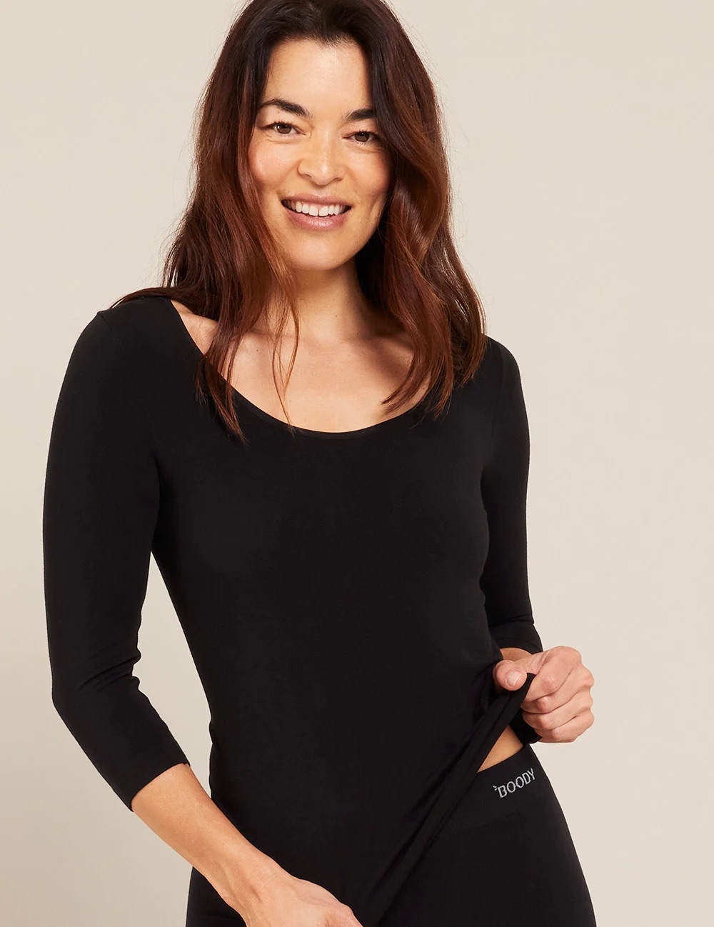 The Black 3/4 Sleeve Top You’ll Reach for Every&nbsp;Day