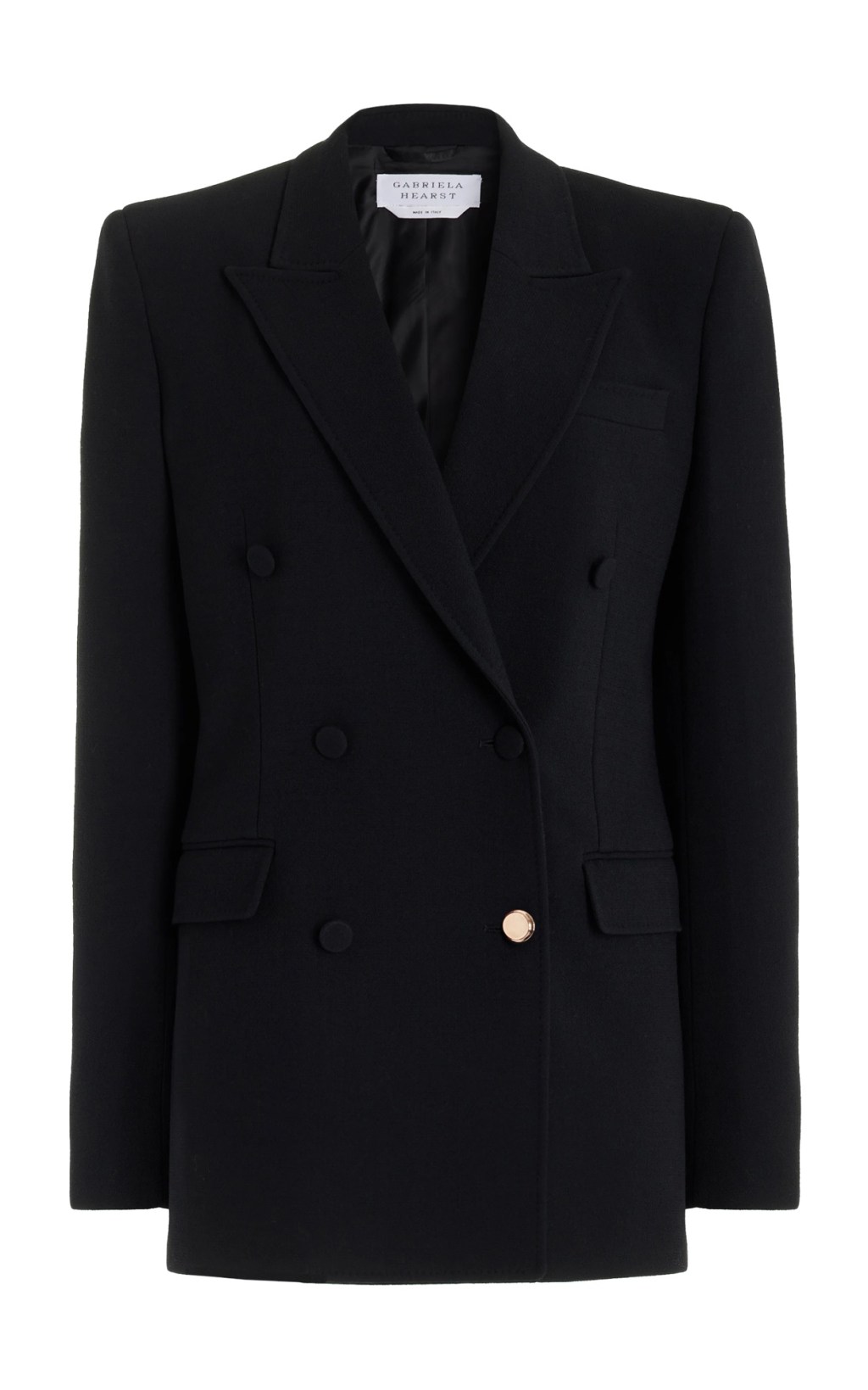 Gabriela Hearst Gavin Blazer in Black Virgin Wool&nbsp;Crepe