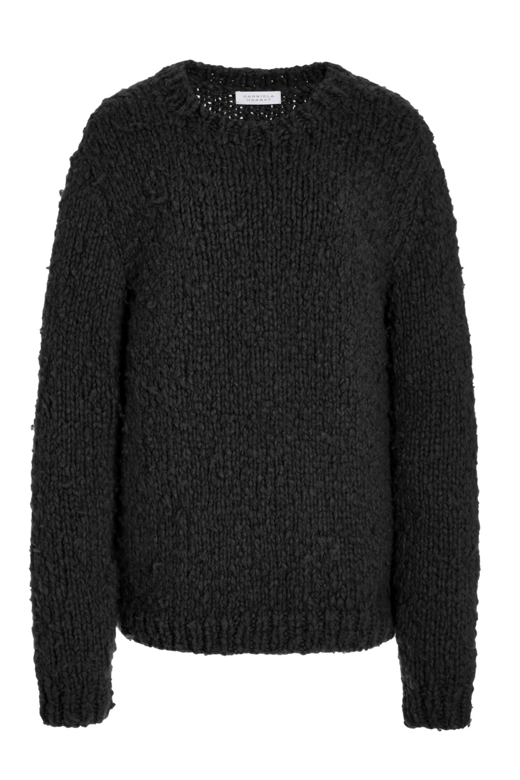 Cozy Up in Style with the Lawrence Knit Sweater in Black Welfat&nbsp;Cashmere